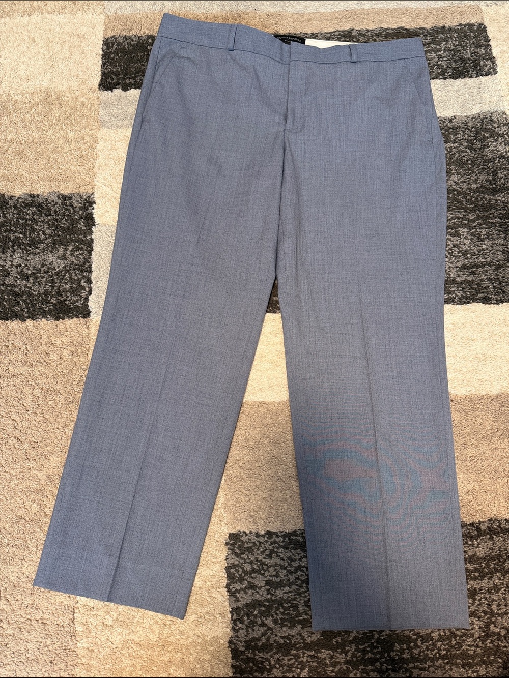 Banana Republic Hampton pants, blue / grey, size 12 EUC!